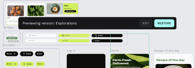 View-only preview. Exit returns to the current file; Restore applies this version.